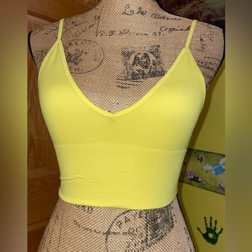 ☀️FREE PEOPLE CROP TOP-💛yellow